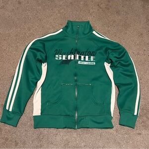 J. America Green and White Jacket